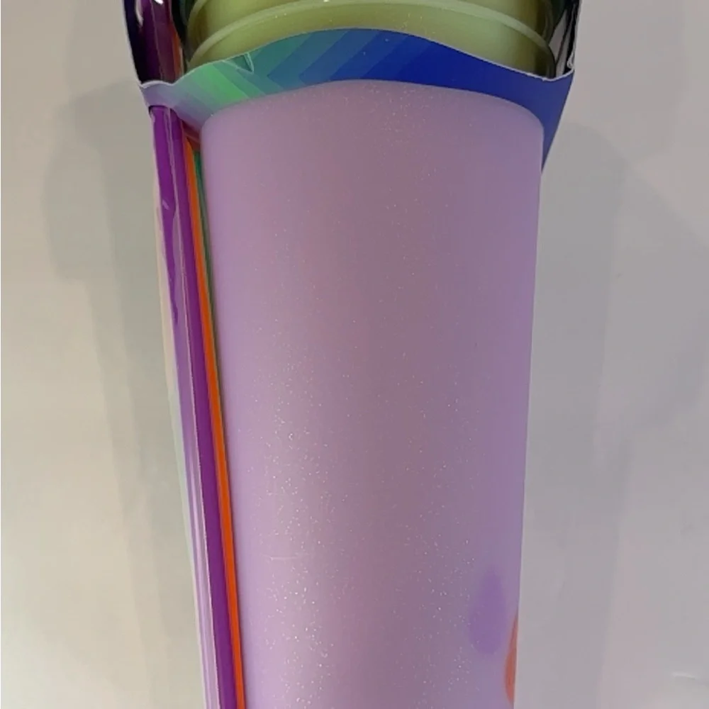🆕 TAL 4pc Color Changing 24oz Glitter Tumbler Set w/ Straws